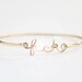 Single Gold Filled "f-ck" Bracelet