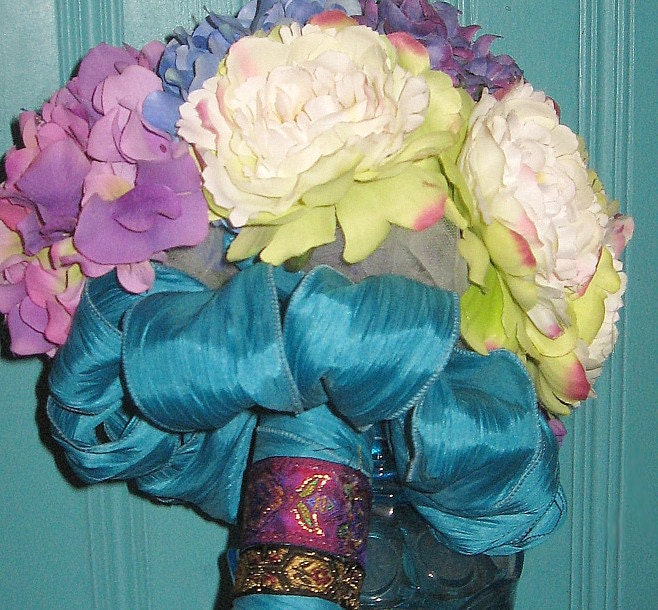 Magical Blue Silk Bouquet  2