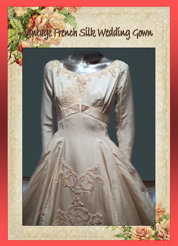 french silk wedding dresses