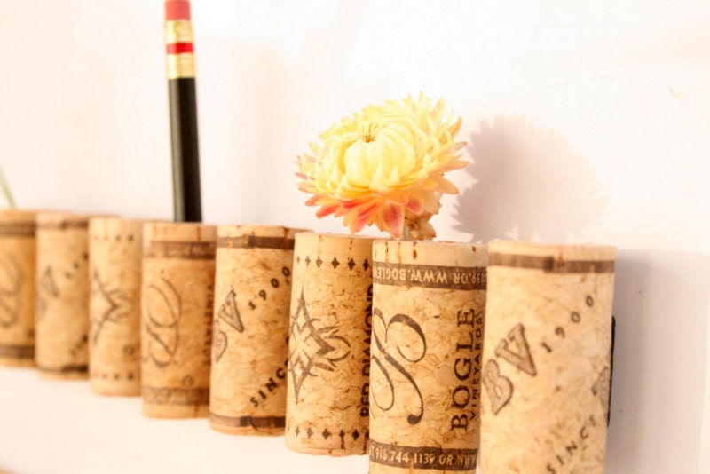 Wine Cork Magnets DIY Set of 9