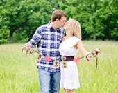 Save the date Wedding Banner, engagement pictures - photography prop, photo prop, wedding photos, you pick colors, small hand held banner