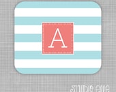 NEW - Large Stripe Monogram Mousepad