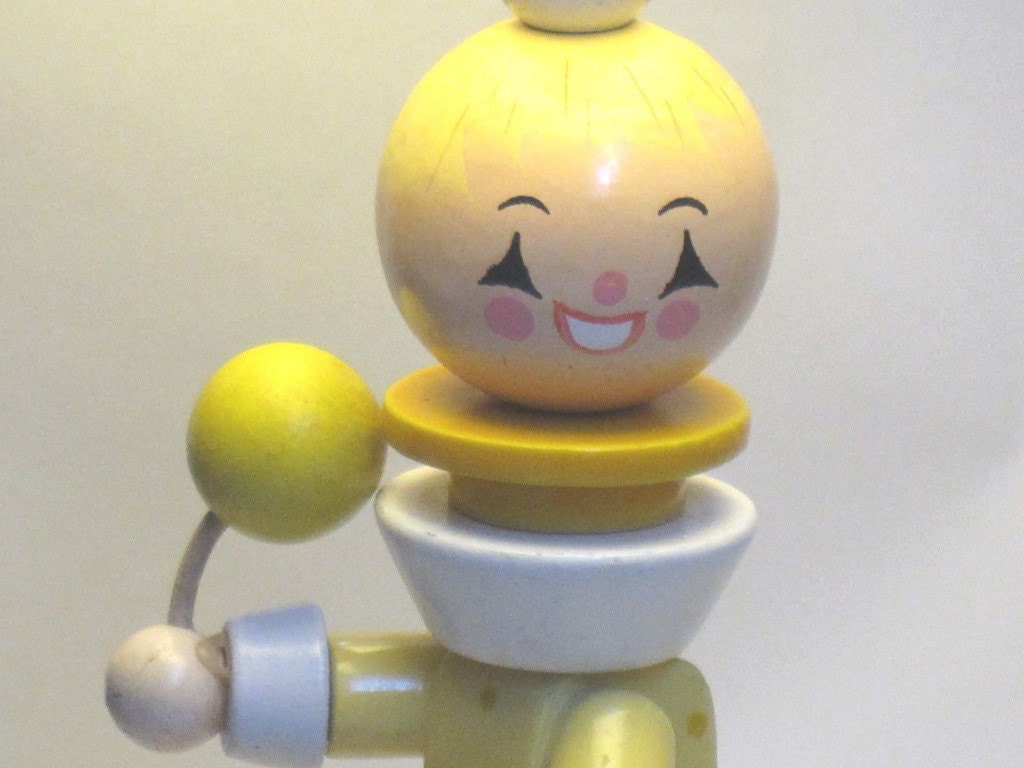 Circus Clown on Bicycle - ON SALE- vintage baby child nursery lamp light by vintagenurserylamps on etsy