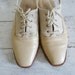 Vintage 1980s Oxfords / Slingback Linen