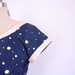 s a l e 1950s Dress / 50s Dotty Dancing Dress / Taffeta