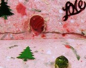 Hand Made Paper Christmas Big Bead Gift Card Holder
