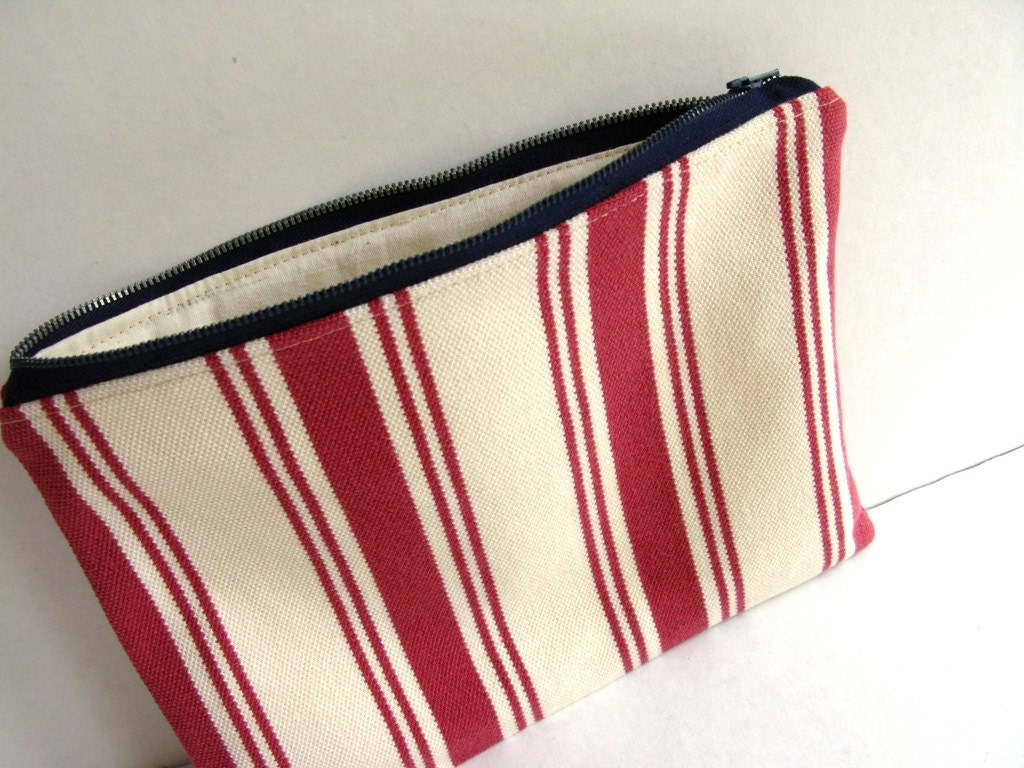 Zip Pouch, unisex, Repurposed Polo Shirt
