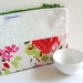 Zip Pouch, Floral, Flowers, Polka Dots