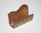 Business card holder in Rustic Brown