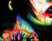 Shes Abrasive Artist Print by Carissa Rose apprx 11 x 14