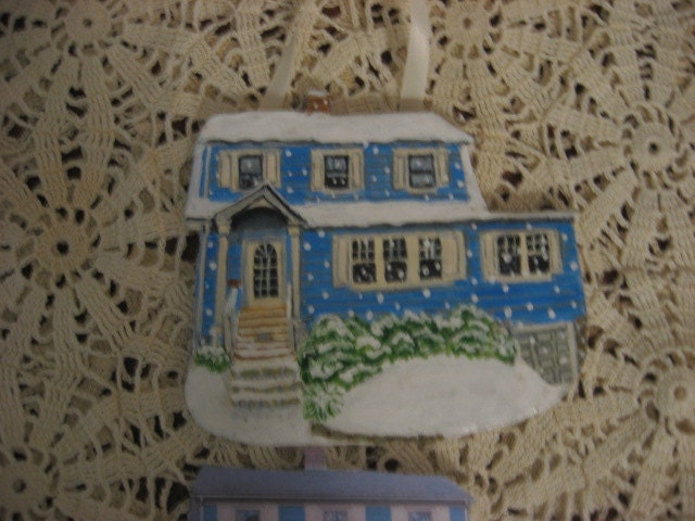 Custom House 5 inches up to 7 inches Paintings or Ornaments.   An endearing gift