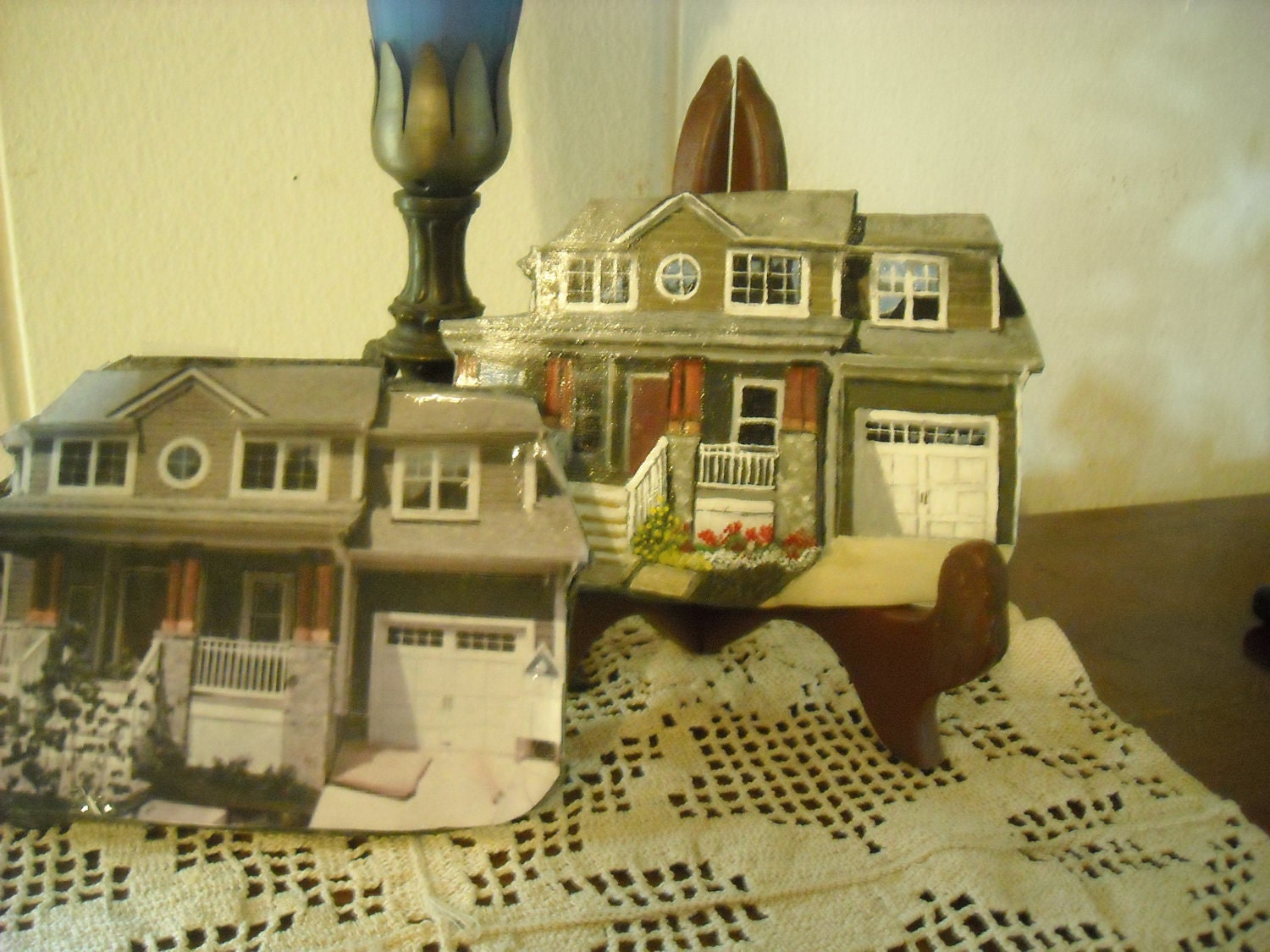 Custom House Paintings, all occasion, 5-7 inches Paintings or Ornaments. Keepsakes