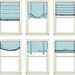 Custom Listing for Jennifer Koska Custom Hobbled Roman Shade with Roller Spring hardware