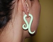 Fakers - Mint Disco - Earrings for Stretched Lobes - Faux Gauges