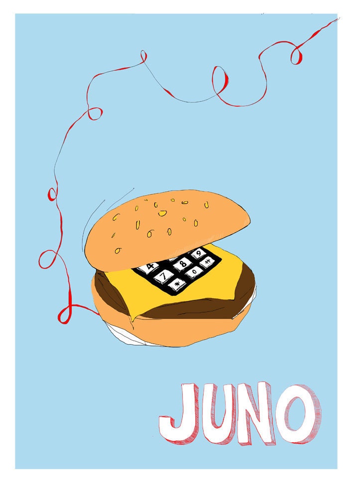 Juno Hamburger Phone Print A3