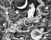 A Cheshire Cat (print)