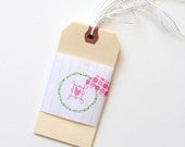 10 Shipping Gift Hang Tags . Journaling Spots // Pre-Strung Manila // Altered Art Gift Wrap Packaging