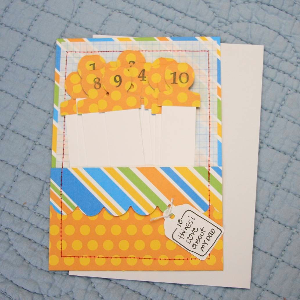 10 Things We Love About You Birthday Card . Mother Father Deployment Gift Greeting Note . Mini Book . Couple Engagement Wedding Anniversary
