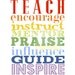 Teacher Gift . Subway Art Poster Print Sign // Classroom Art Appreciation Back to School // Bus Tram Scroll Roll // Teach Inspire Guide