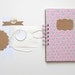Romantic Shabby Chic . 5 Section Wire Bound // Mini Book Album Journal Notebook Diary // Under 20 Gift for Her