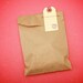 25 5x8 Kraft Brown Flat Merchandise Stampable Flat Paper Gift Bags . Party Wedding Favor Packaging . Scrapbook Bag