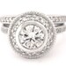 Round diamond engagement ring and band 1.60ctw 18k