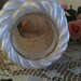 Nautical  White Rope Mason Jar Kitchen Utensil Holder