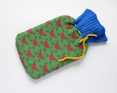Knitted Lambswool Tattoo Heart  Hot Water Bottle Cozy, cosy