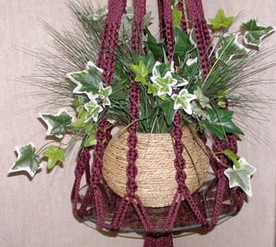 PATTERN for Macrame Plant Hanger  -  Carousel Buttons