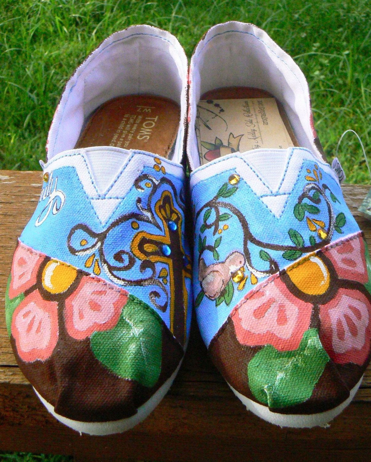 Toms Shoes Painted
