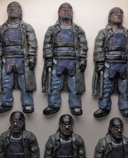 Omar Little From THE WIRE hand painted wall sculpture