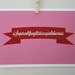Typography Print Supercalifragilisticexpialidocious A4 Archival Print in Pink and Blue