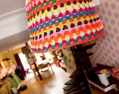 lamp with crochet cover