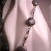 Blue Flash Wire Wrapped Labradorite Pendant and Coin Beaded Necklace with Antique Brass