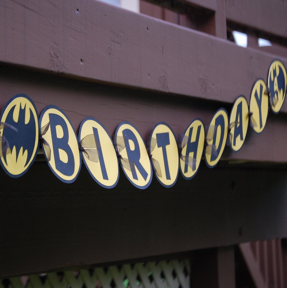 Batman Birthday Banner