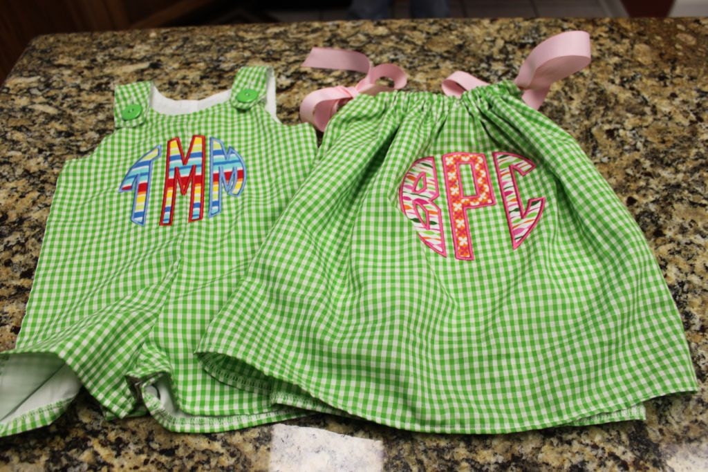 Custom Brother/Sister Set - Jon Jon / Pillowcase Dress Set