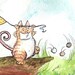 Monster Parade - Cute Fuzzy Monsters 8x10 print