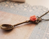 Victorian Fleur Spoon Long Necklace (VNL-15)