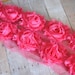 Shabby Rose Trim-Single Yard-Hot Pink