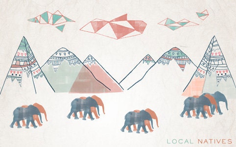 Local Natives 8x10 giclee print