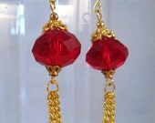Red Ornament Earrings