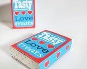 Tasty Love Treats Printable Matchbox, Favours (707)