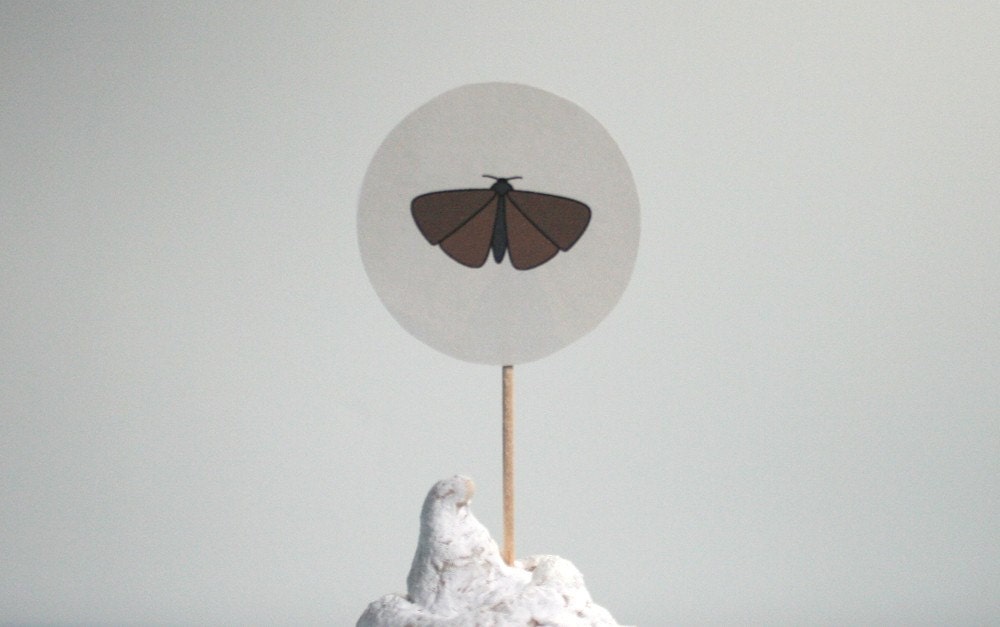 Printable Cupcake Toppers - Insects (403)