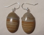 Picture/Landscape Jasper Earrings in Sterling