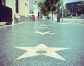30%OFF Hollywood Star Photograph-Summer Travel Photo Los Angeles Travel Photography Retro Vintage Teal Mint Geometric Stars, 5x7 Photograph