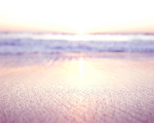 Large Art Print, Summer, Pastel, Beach Photography, Dreamy, Romantic, Sunset Photograph, Pink, Lavender, 16x20 Photograph