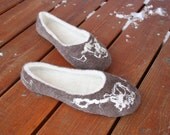 PDF tutorial Wet felted wool slippers