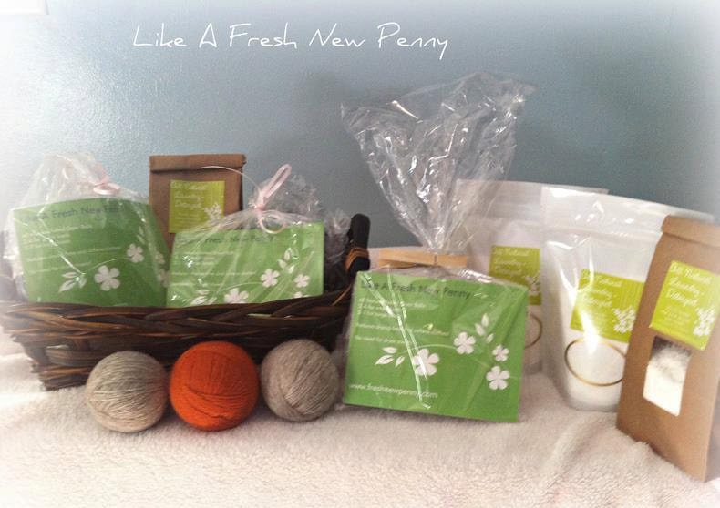 All Natural Start Up Kit-Laundry Detergent AND 3 Felted Dryer Balls