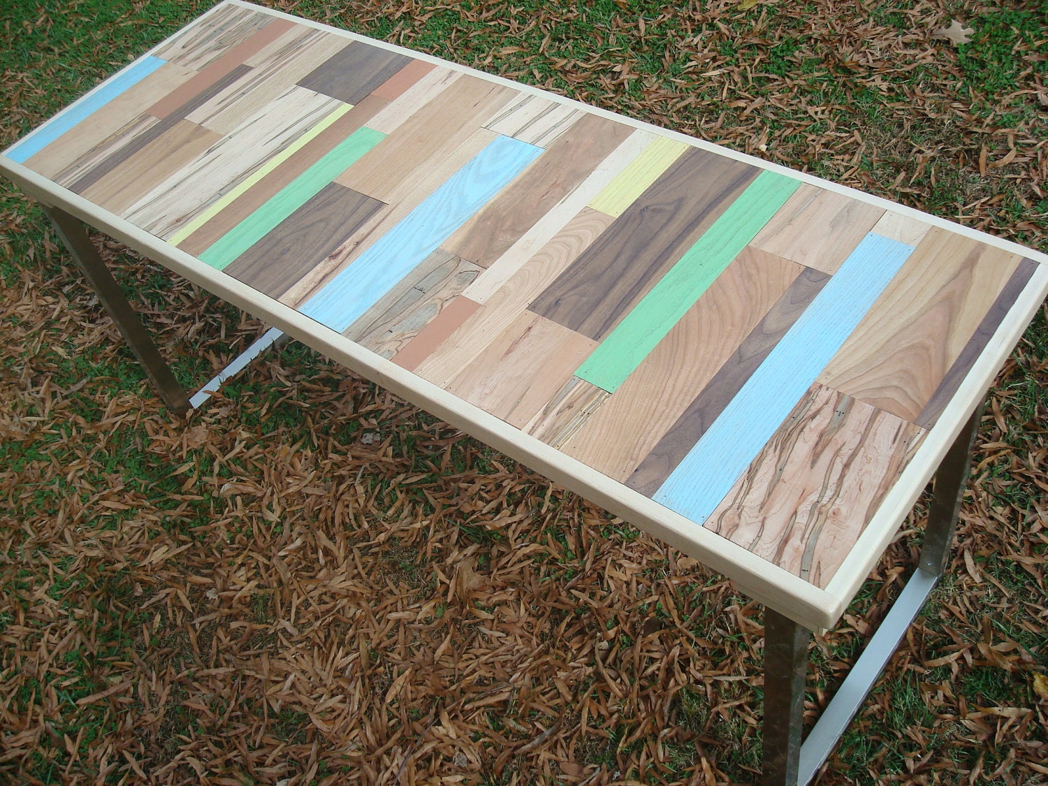 Reclaimed Wood Painted Table