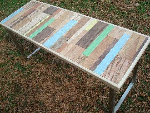 Reclaimed Wood Painted Table